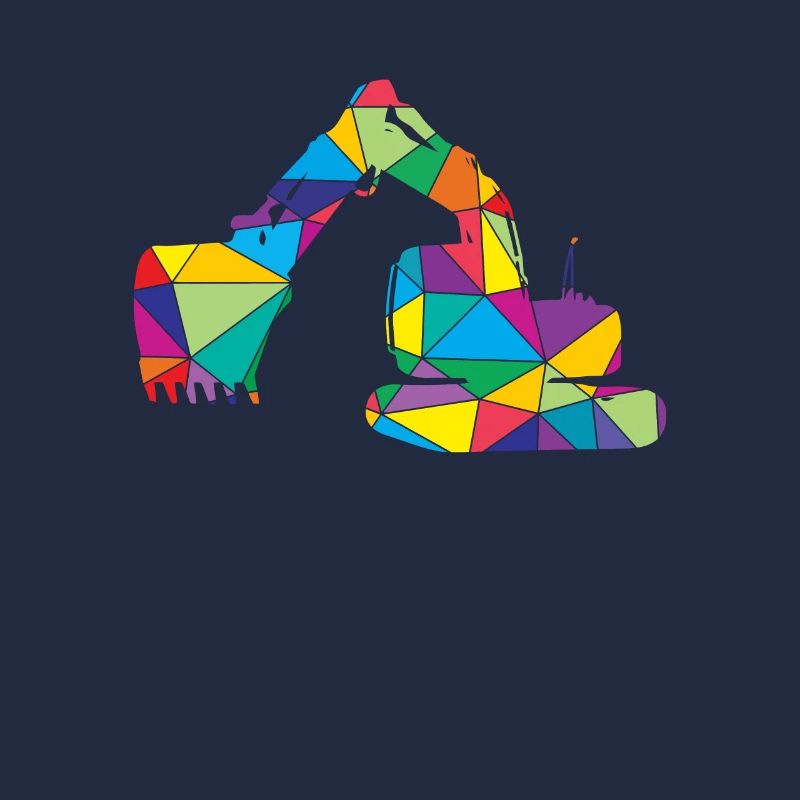 Low Poly Bauwesen Poly Bagger