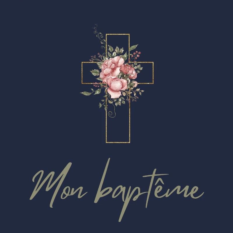 Croix chrétienne cadeau baptême