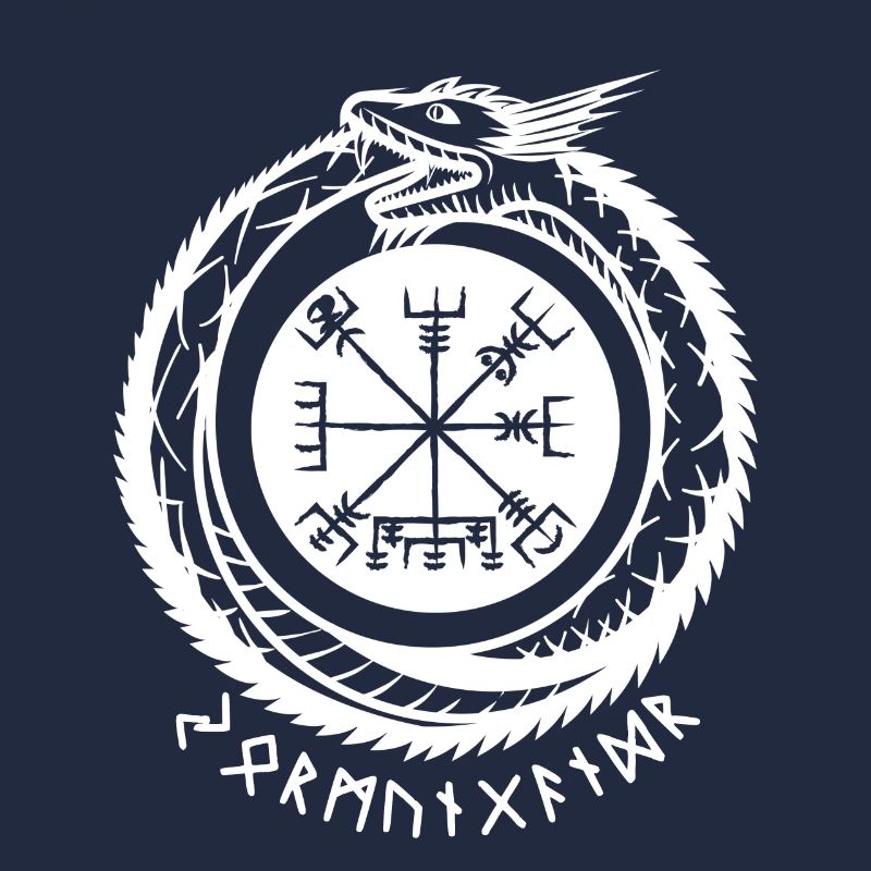 Jörmungandr mit Wikinger Kompass