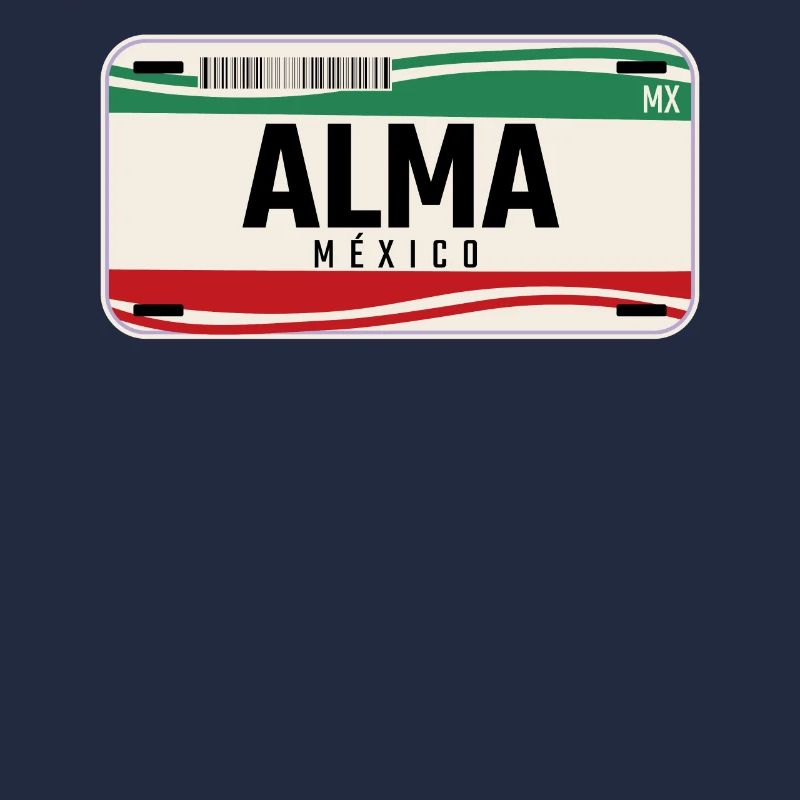 Plaques d’immatriculation Alma Custom Mexican Vehicle w name