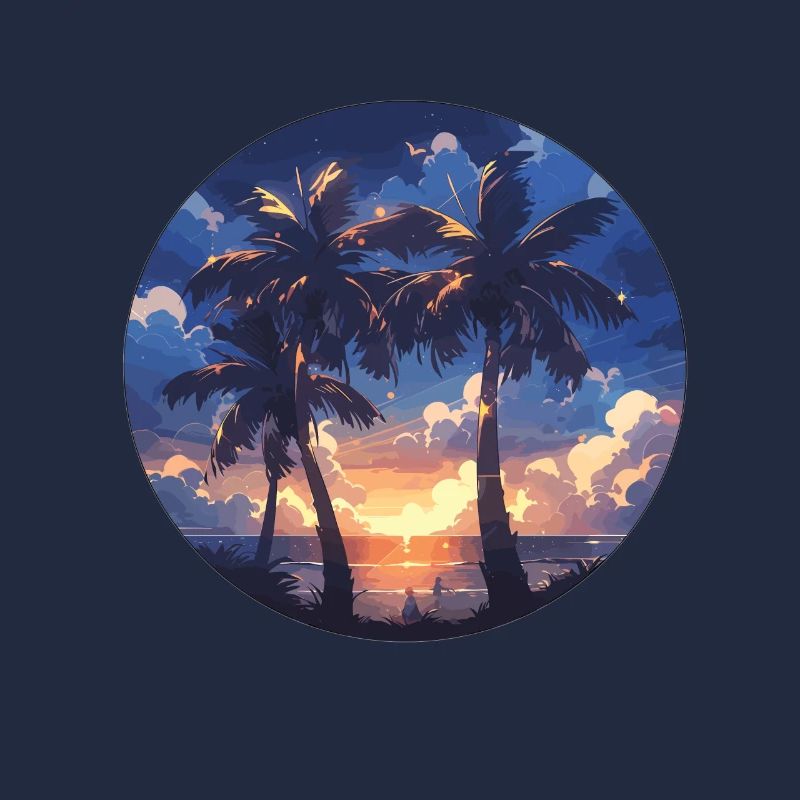 Palm tree palm tree palm tree sunset palm beach