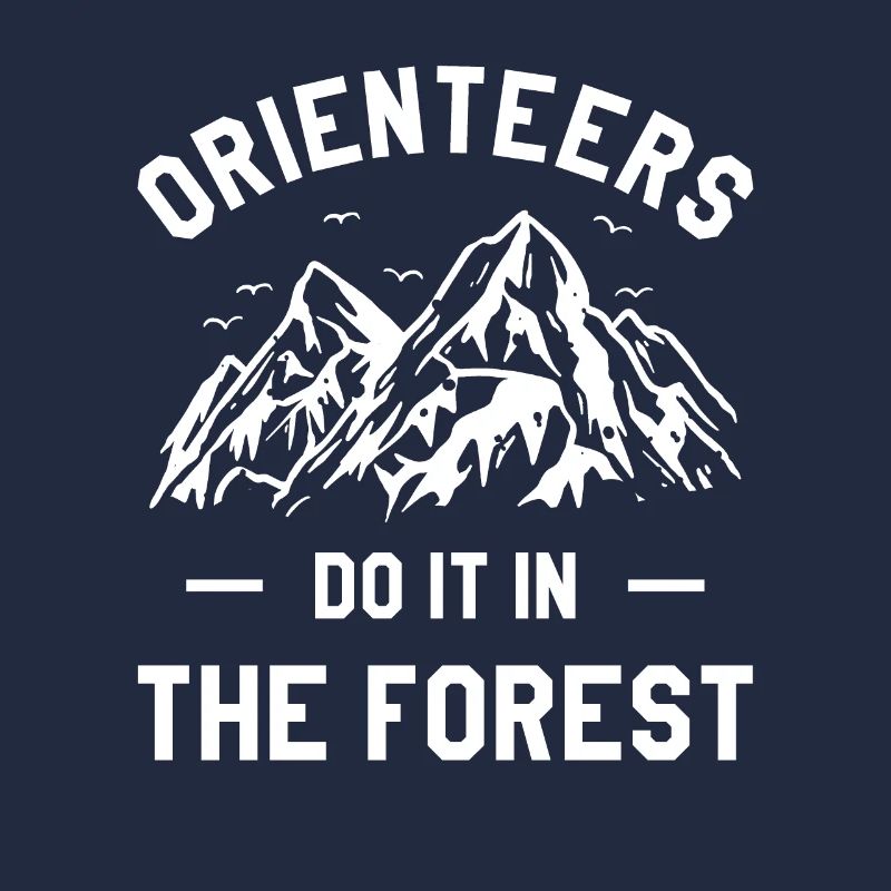 Orienteurs le font dans la forêt Orienteer