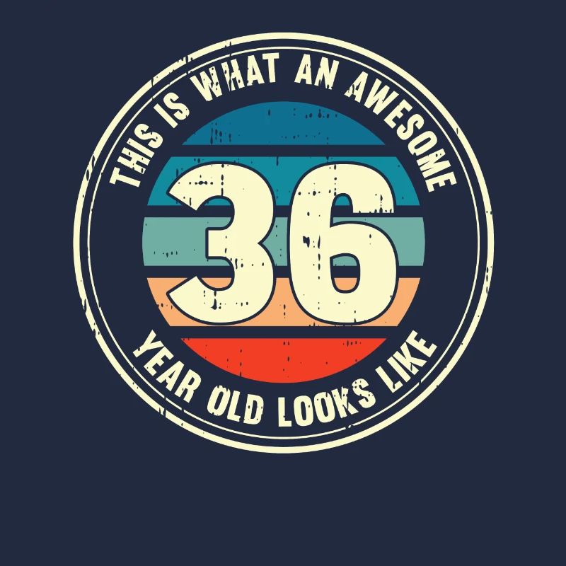 36. Geburtstag so sieht man mit 36 Retro Geschenk
