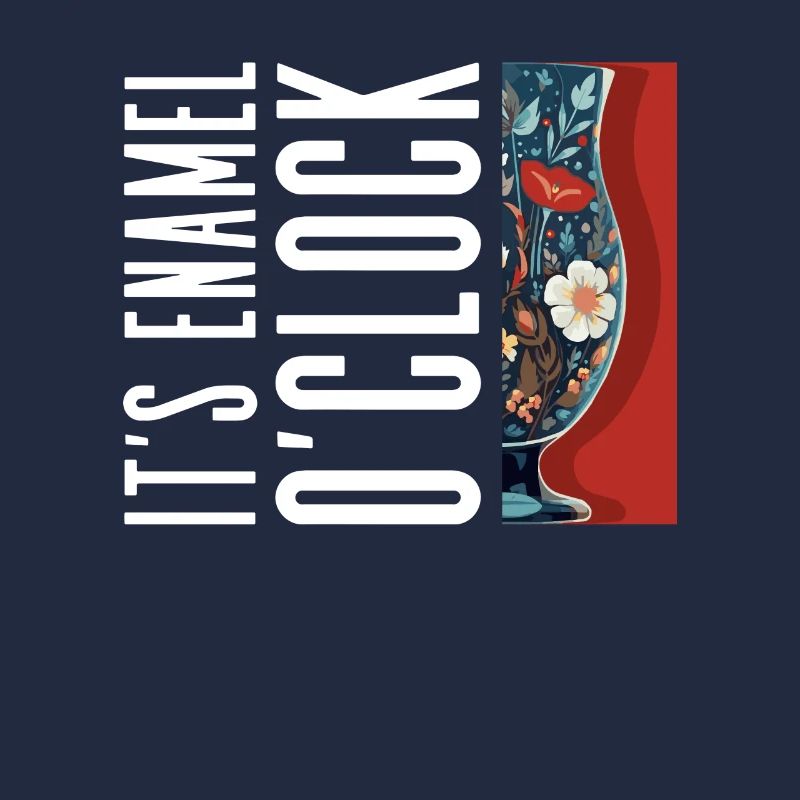 It's Enamel O'Clock - Emailliertes Glas