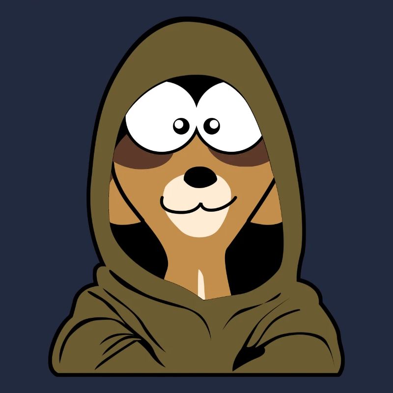 Erdmännchen mit Kaputze