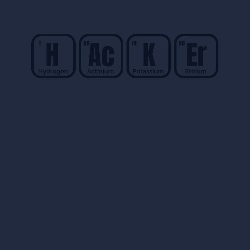 Hacker Tableau périodique des éléments Phishing