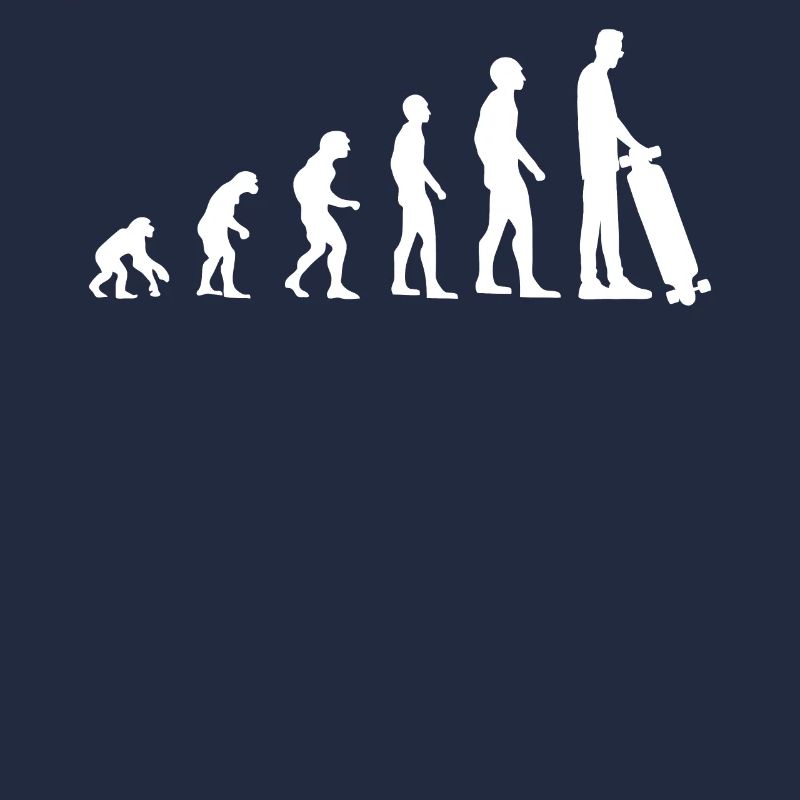 Skater Evolution Lustig Skateboardfahrer