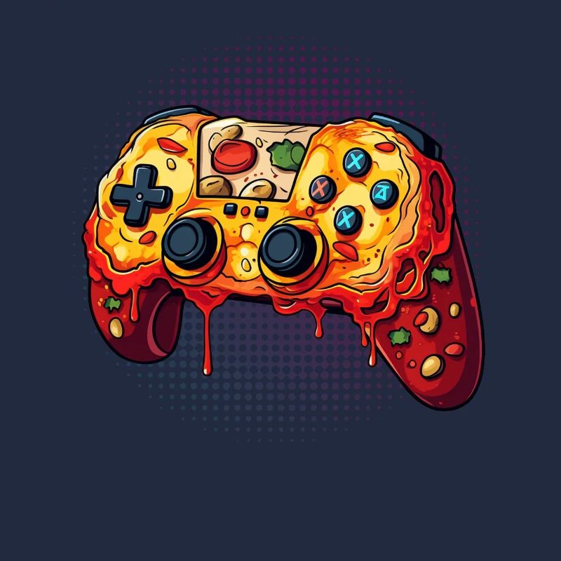 Pizza Gaming Controller Videospiele