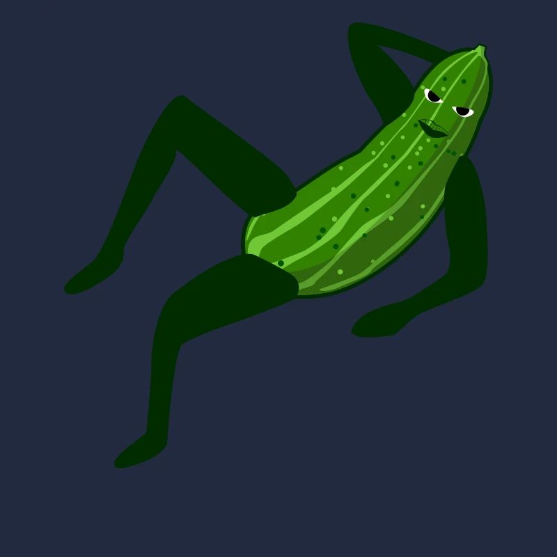 Concombre modèle concombre à la mode