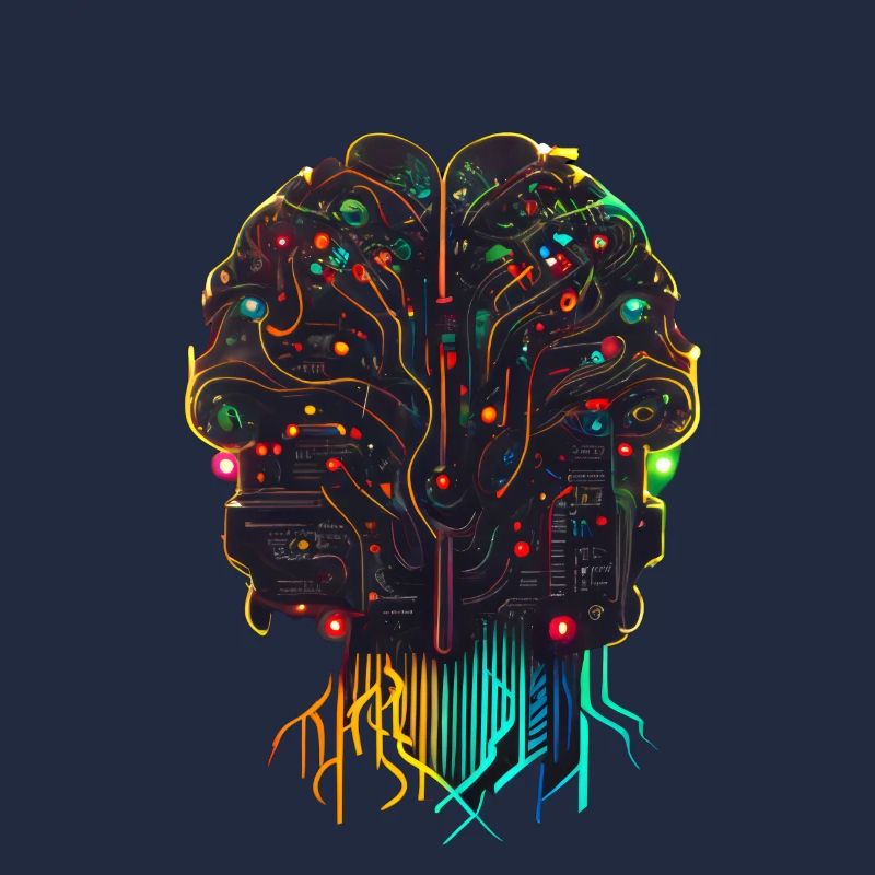 AI Artificial Intelligence Human Electric Brain