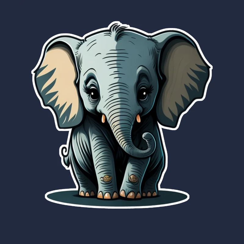 Mignon bébé éléphant éléphant