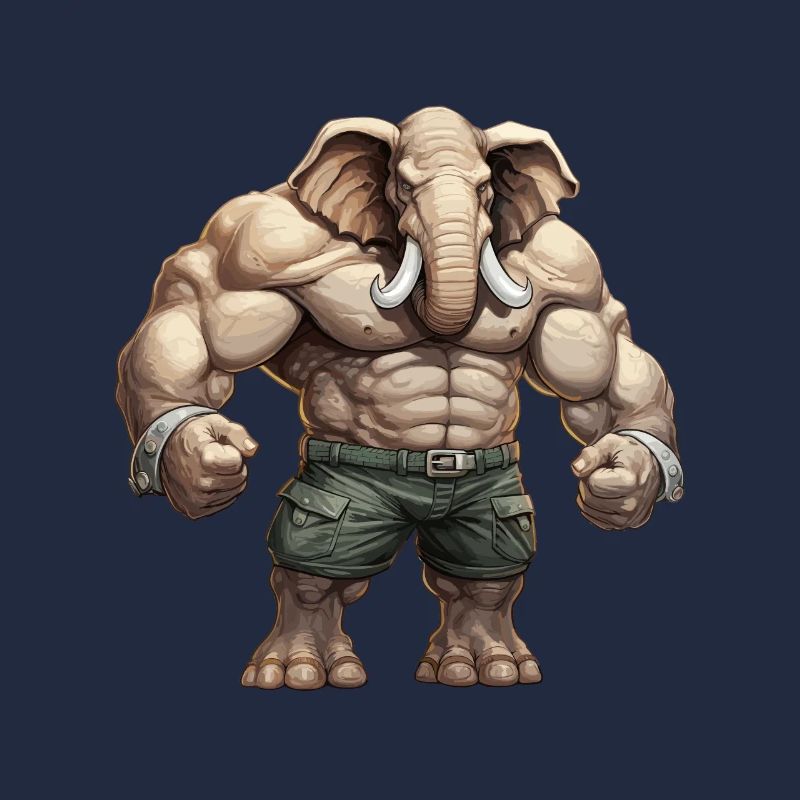 Bodybuilder Eléphant