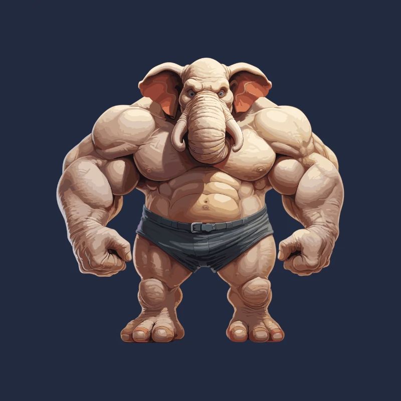 Bodybuilder Eléphant