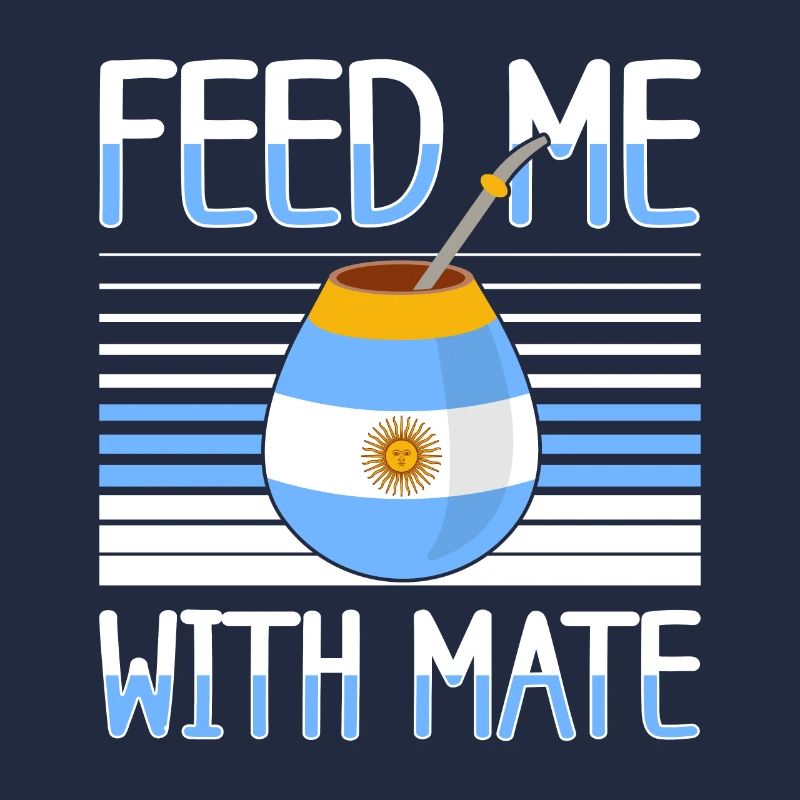 Argentinien-Flagge Argentinischer Yerba Mate Tee
