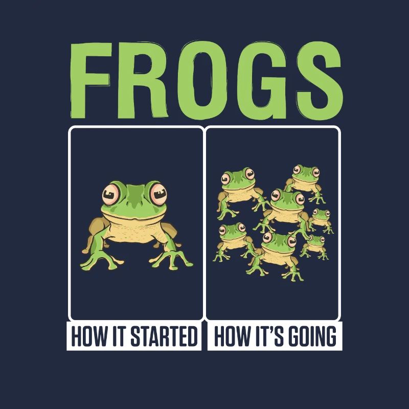 Funny Frogs How It Started How Its Going Amphibian