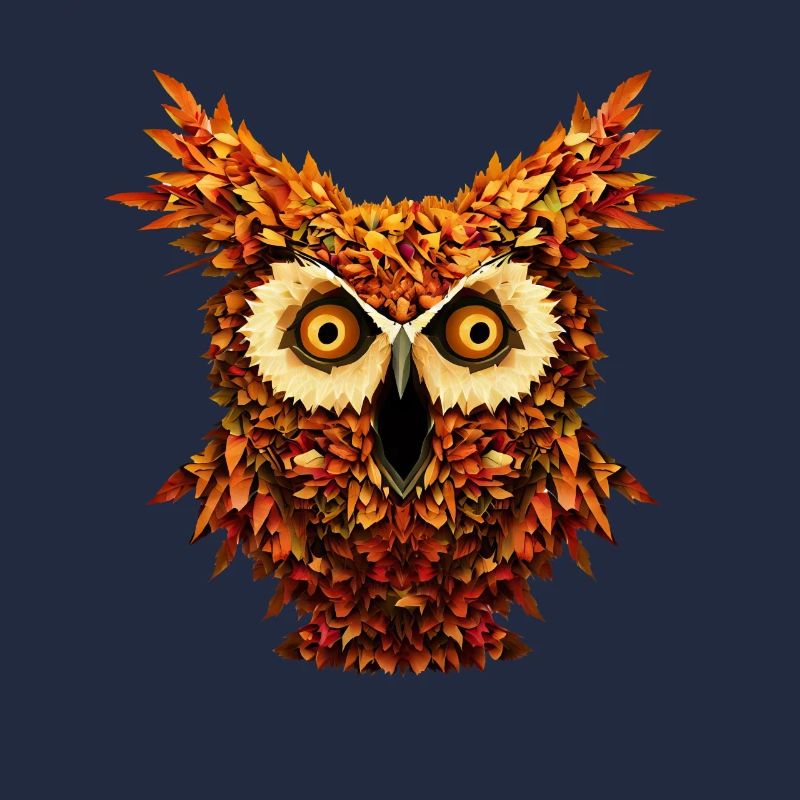 Herbst Eule Gruselige Halloween Eule