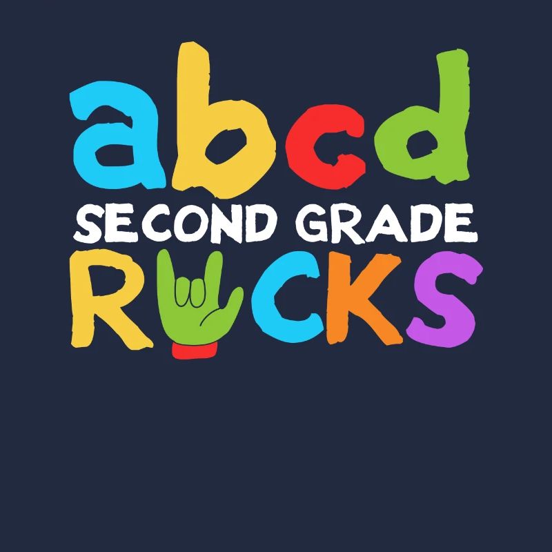 ABCD Second Grade Rocks 100e jour d’école Deuxième