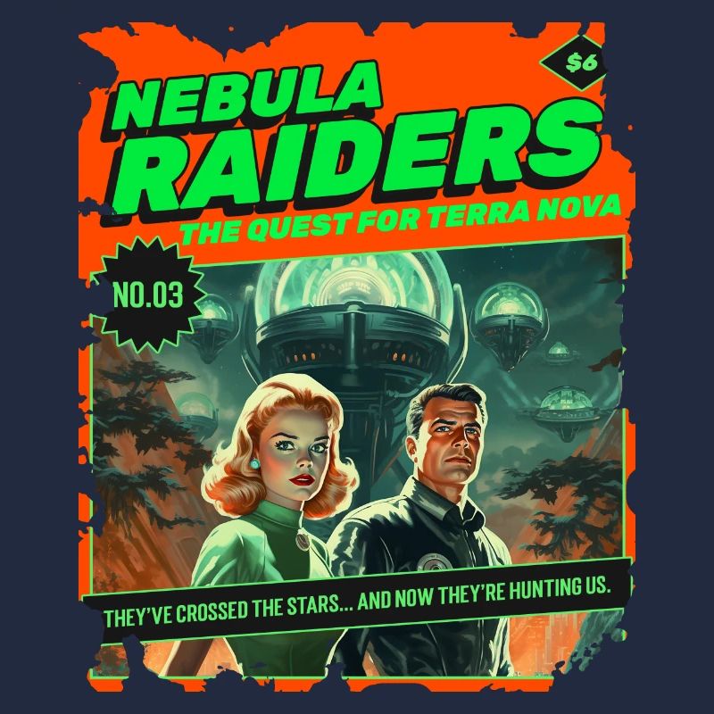 Nebula Raiders, 50s, 1950's Comic, Space
