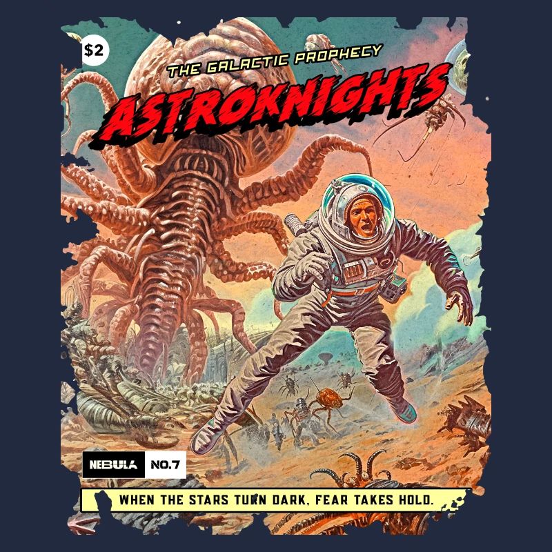 Comic Strip, 50s Comic, Space Monster