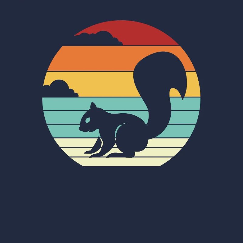Écureuil gris rétro Fox Squirrel