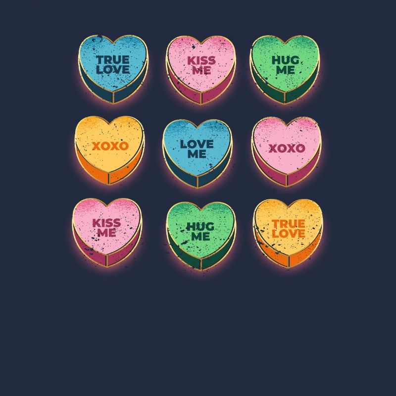 Joyeuse Saint-Valentin Candy Conversation Coeurs