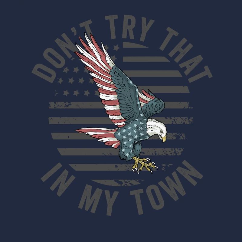 Versuchen Sie das in einer Kleinstadt American Flag Eagle