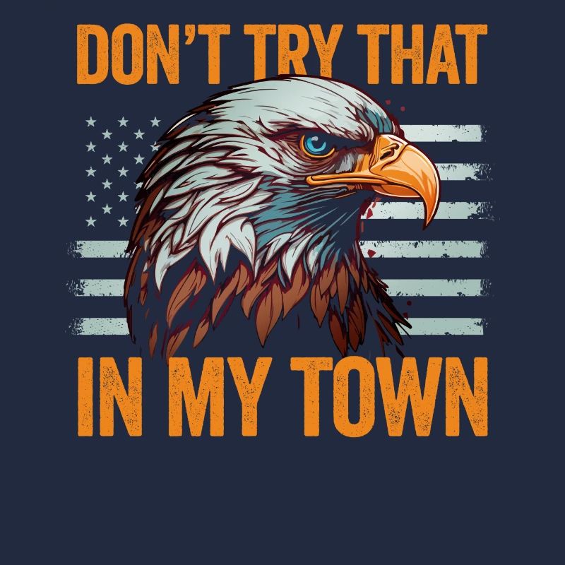Versuchen Sie das in einer Kleinstadt American Flag Eagle