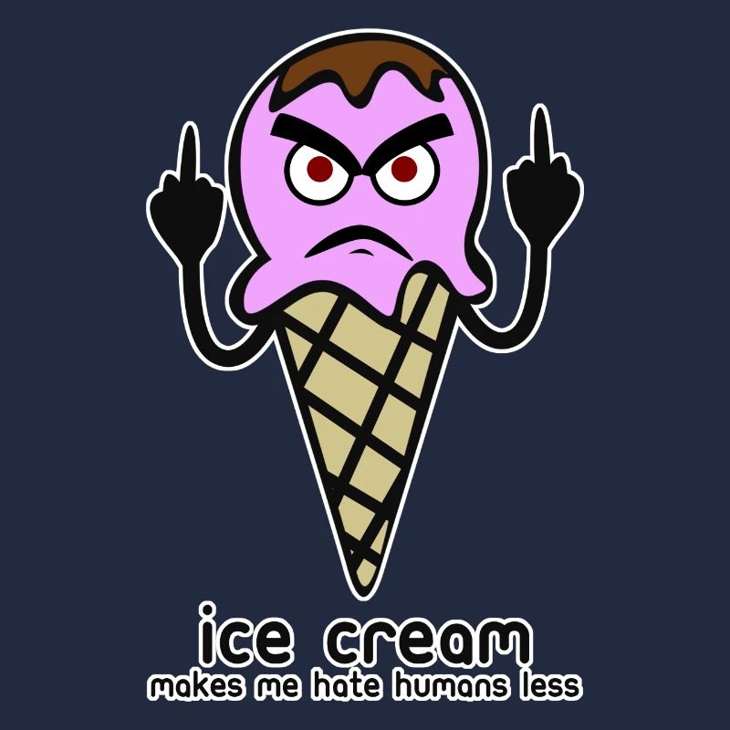 Crème glacée grincheuse