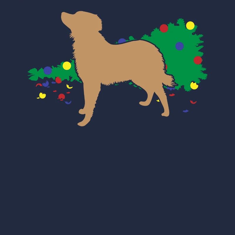 Chaos Hund Weihnachtsbaum Umfall Spaß