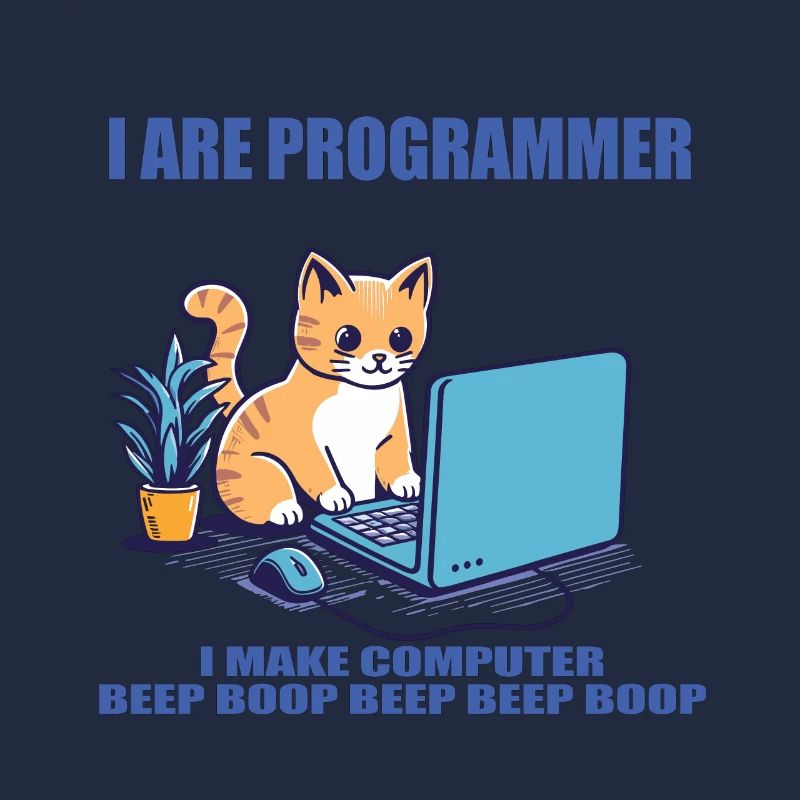 Je suis programmeur, chat de travail