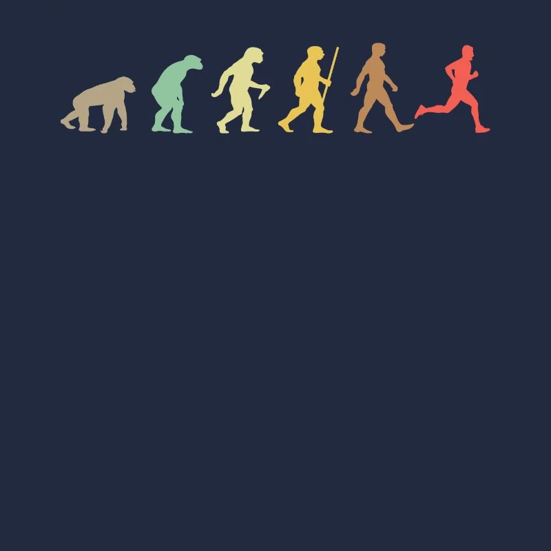 Lauf Retro Running Evolution Funny Runner Marathon