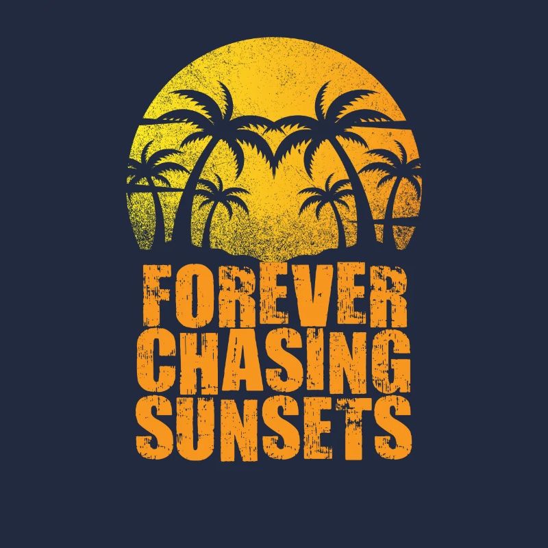 Forever Chasing Sunsets Vacances d’été rétro