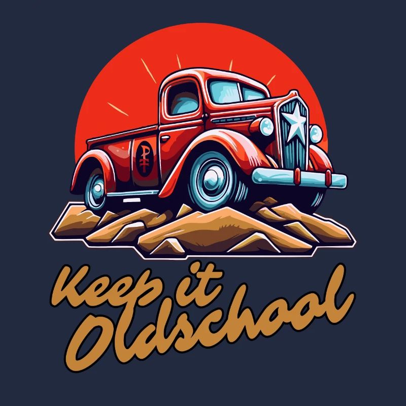 Behalte es altmodisch: Ein Pick-up-Truck