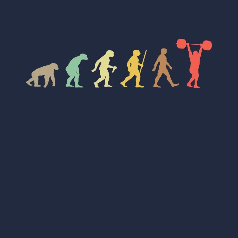 Gewichtheben Retro Bodybuilding Evolution Passformen