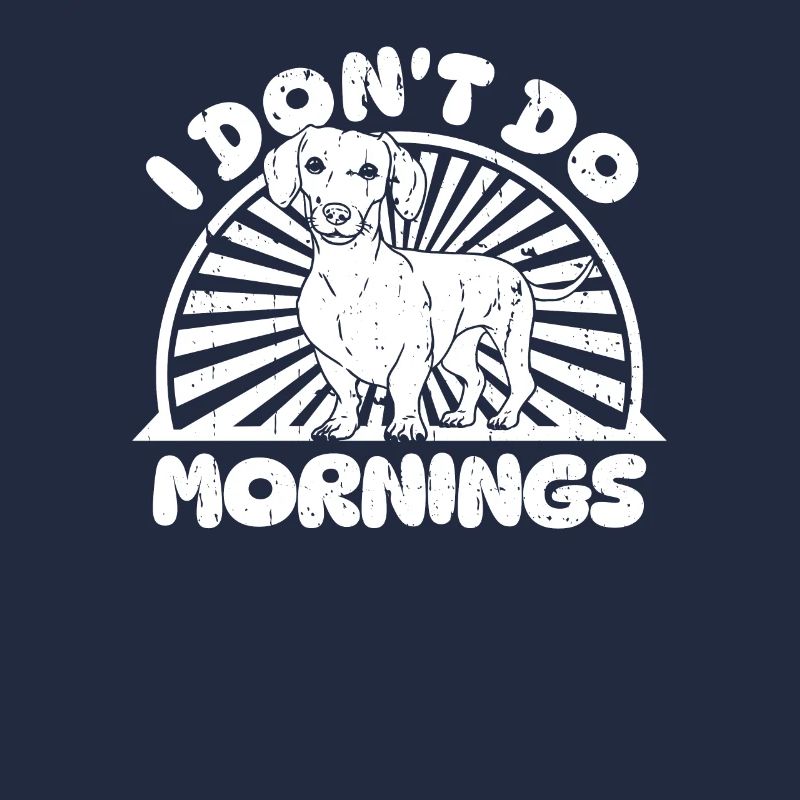 Teckel Teckel Drôle Je Ne Fais Pas De Matins