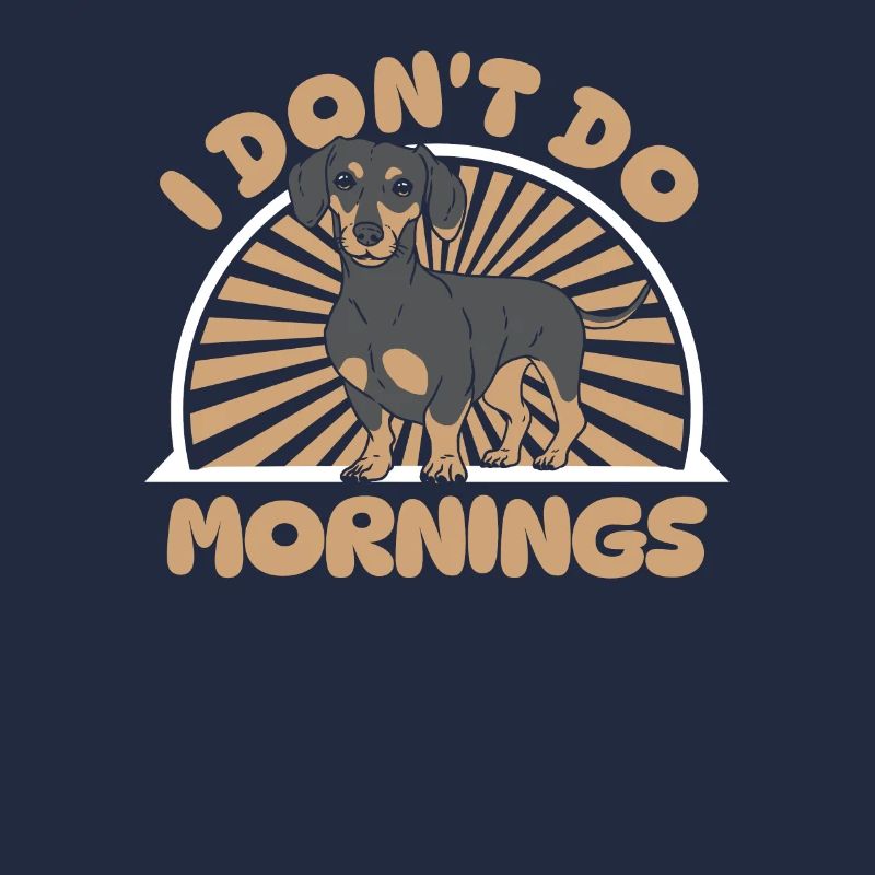 Teckel Teckel Drôle Je Ne Fais Pas De Matins