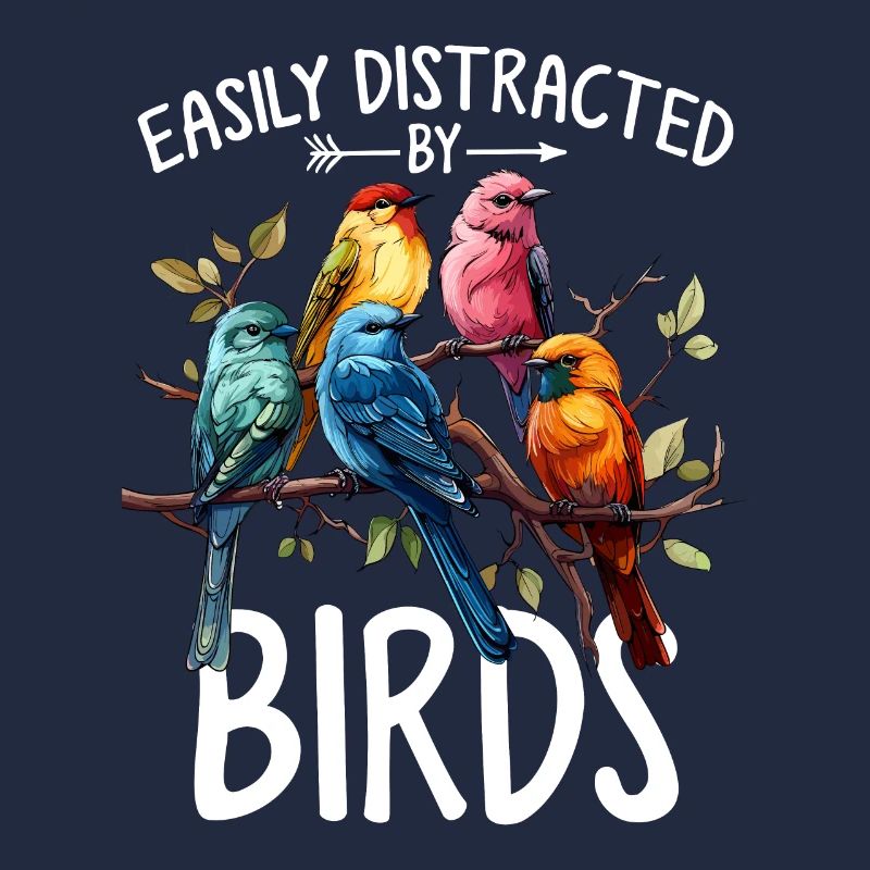 Facilement distrait par les oiseaux Oiseau drôle d’observation des oiseaux