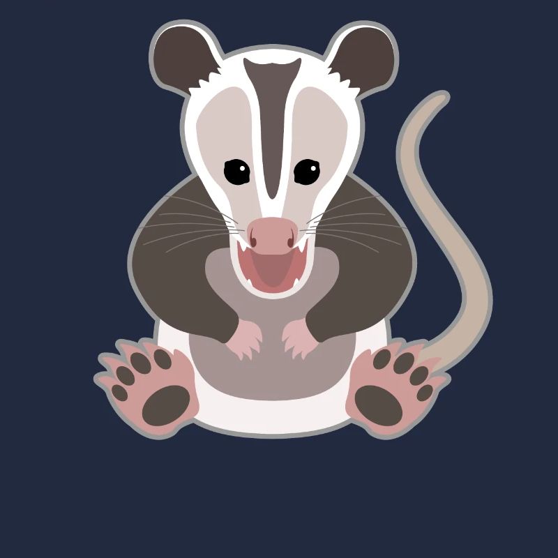Surprised Opossum Aha-Effect Design