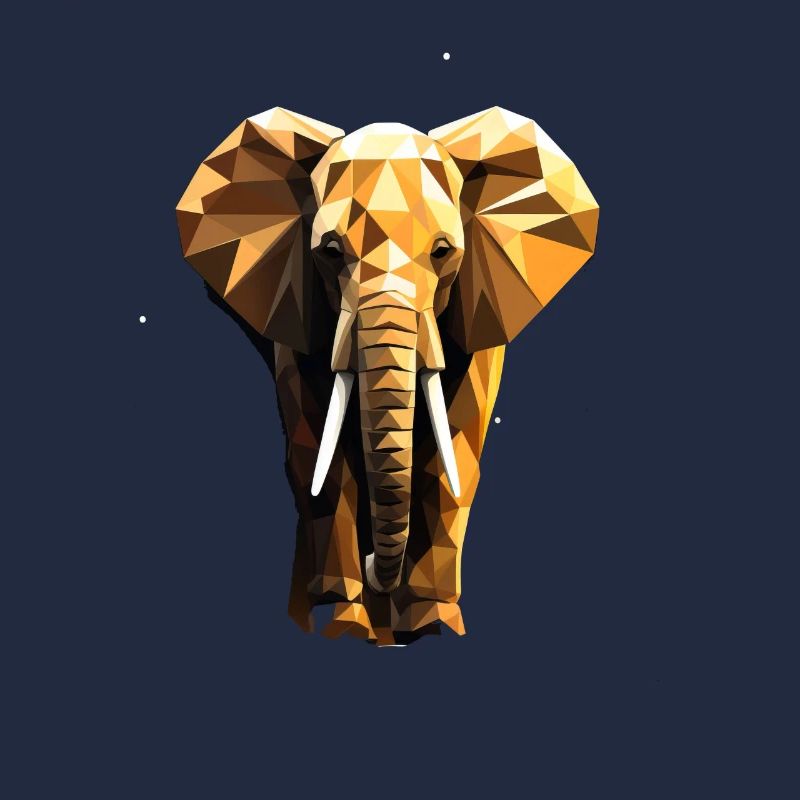 Geometric Style Elephant