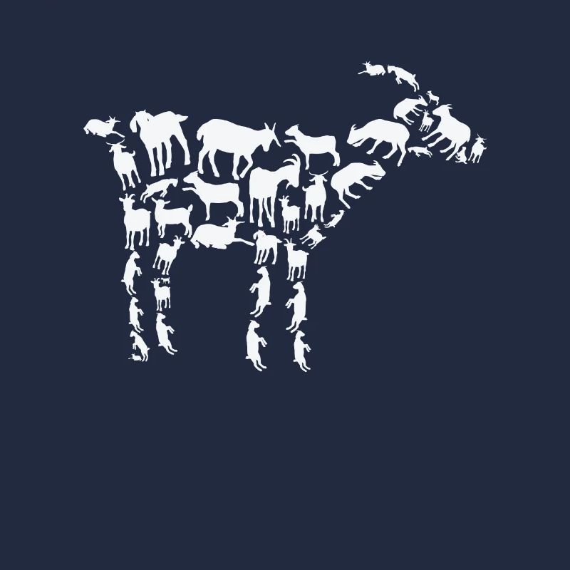 Éleveur de chèvre Silhouette de chèvre d’élevage