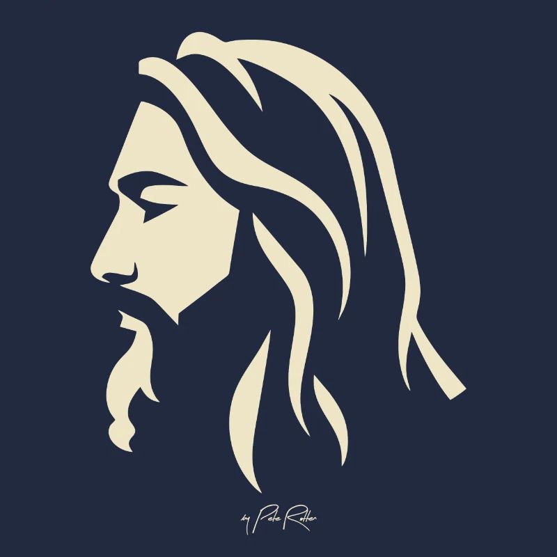 Side view of a guy like Jesus