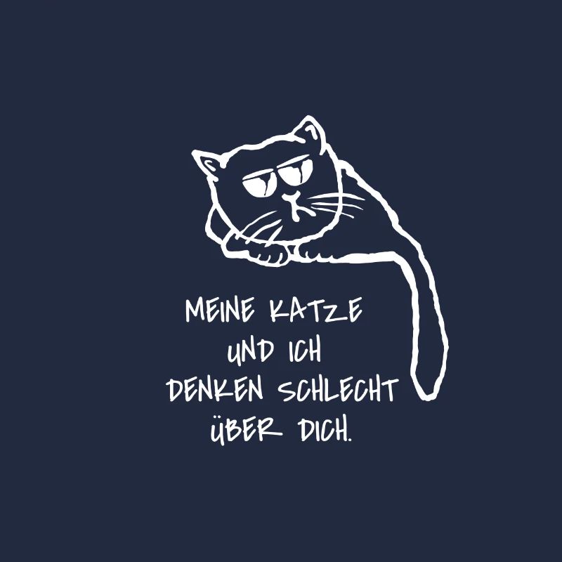 faule Katze Spruch Katzenfreund Geschenk Idee