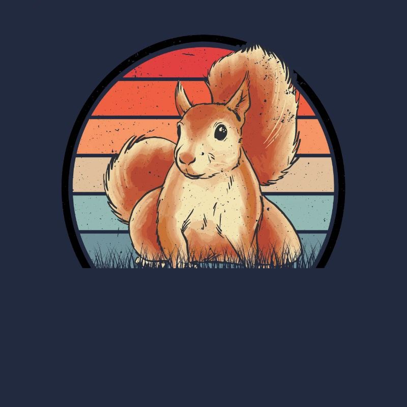 Eichhörnchen Retro Squirrel