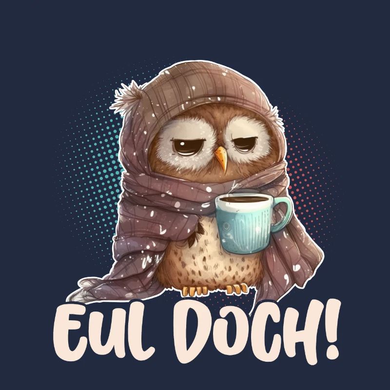 Eul Doch! Eule Lustige Kaffee Sprüche