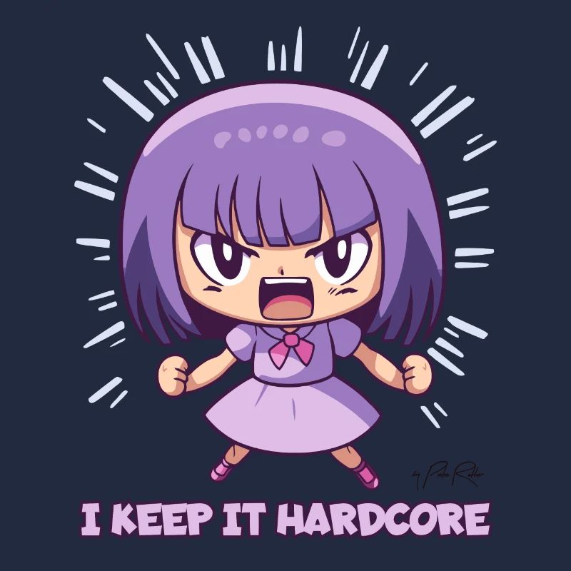 La fille d’anime « Keep it Hardcore »
