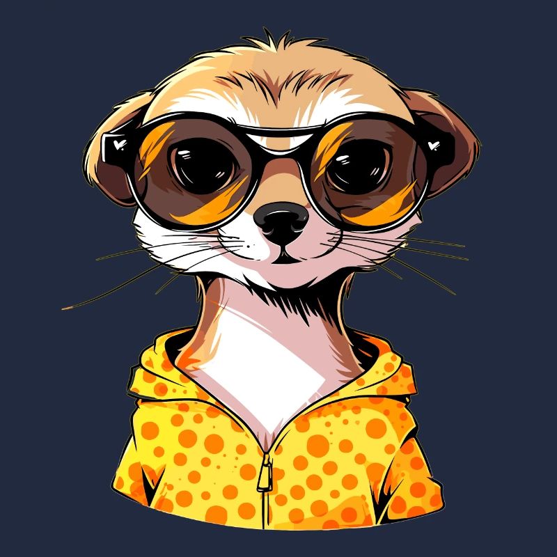 Suricate avec lunettes de soleil Suricate