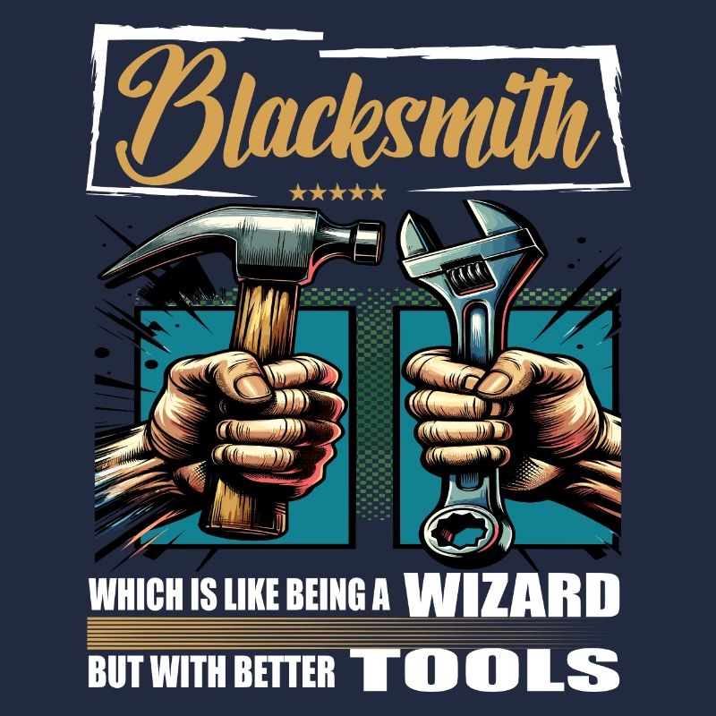 Blacksmith Beruf Spruch Arbeiter
