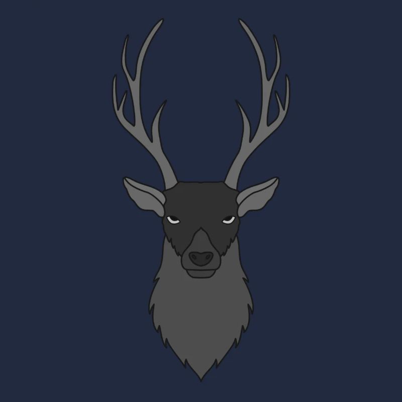 Rothirsch Geweih mit Hirschgeweih