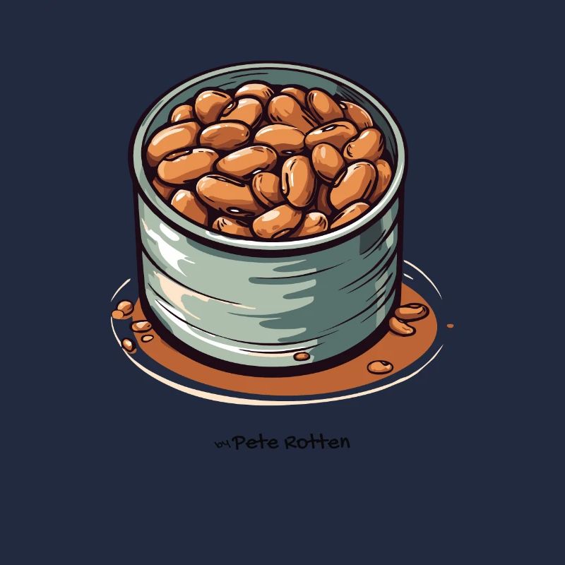 Une boîte de haricots