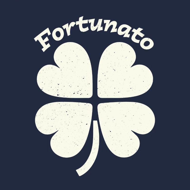 Fortunato Emblem Distressed Vierblatt